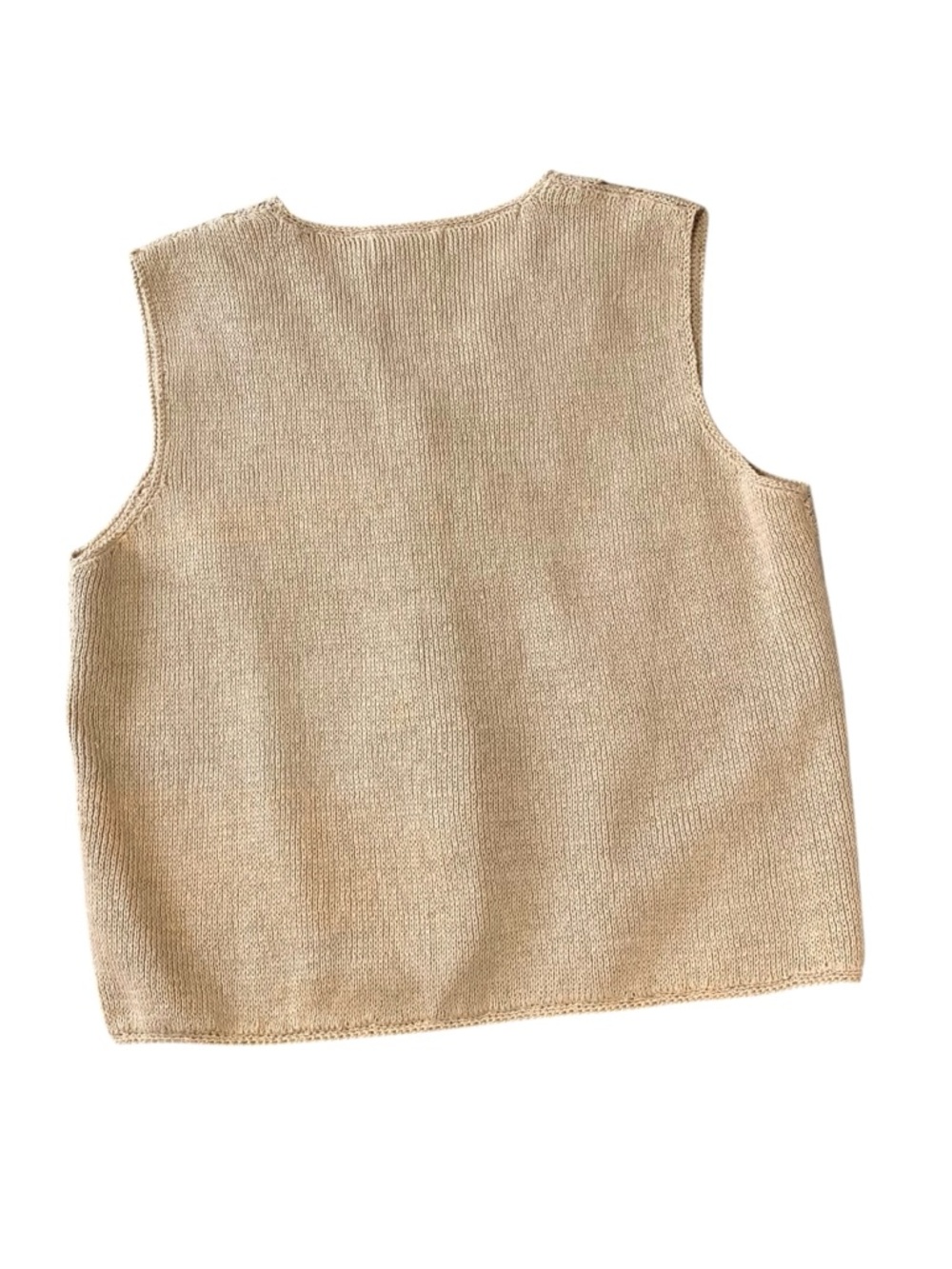 VINTAGE CABIN CREEK Leather & Crochet Vest - Picture 4 of 7